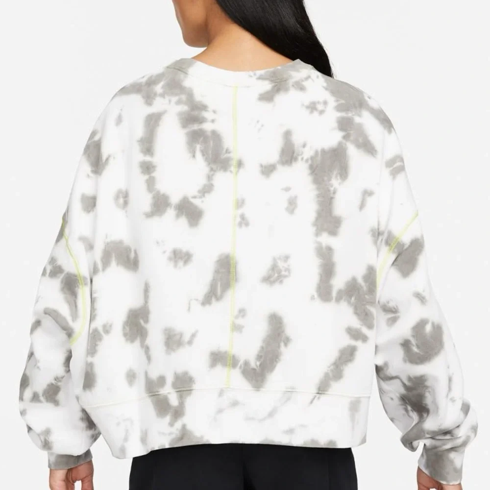Nike Sportswear Tie Dye Oversize Crop Sweatshirt - Picture 13 of 13